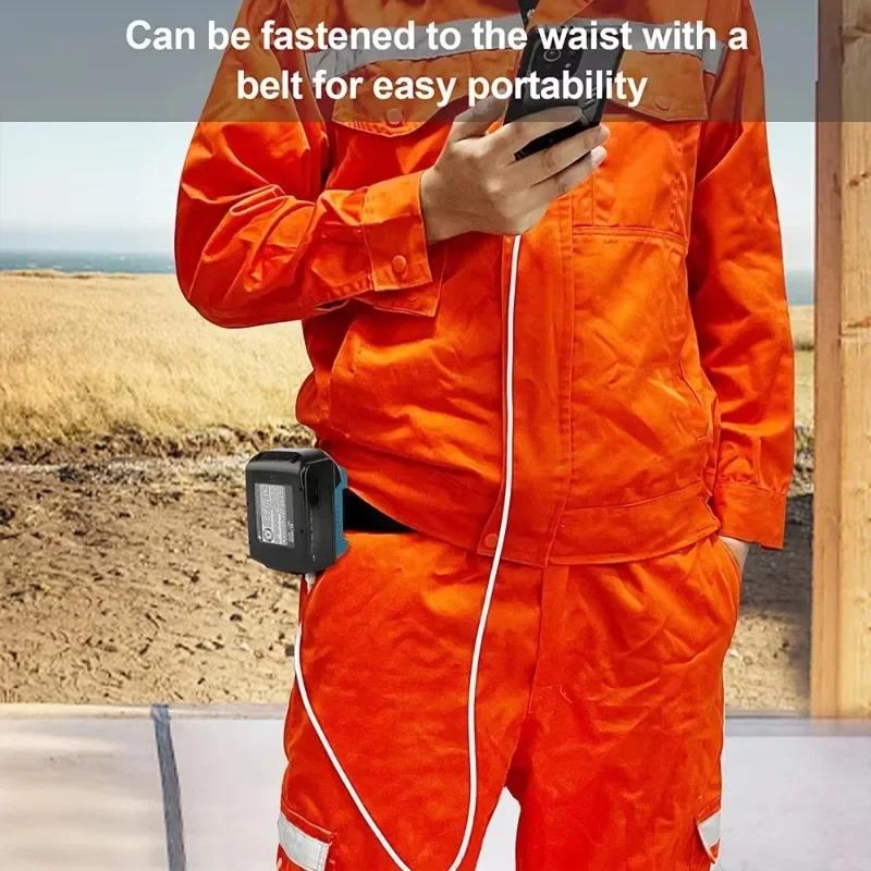 Charger Adapter For Makita For Dewalt For Milwaukee 18V 20V Li-ion With USB Type-C Battery Holder Fast Charging