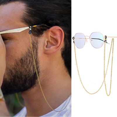 Cadena para Gafas, Collar de Cadenas para Gafas, Soporte de Eslabones de Acero Inoxidable para Gafas de Sol, Cadenas para Abuelas, Gafas para Hombre Mujer