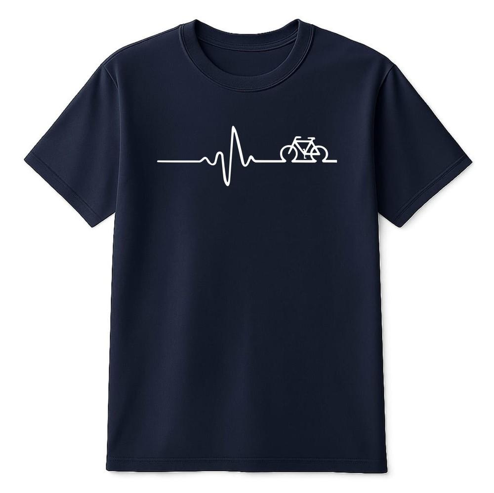 Bike Heart Beat TShirt Motorcycle Motorbike Biker Rider Love Beat Funny Shirt