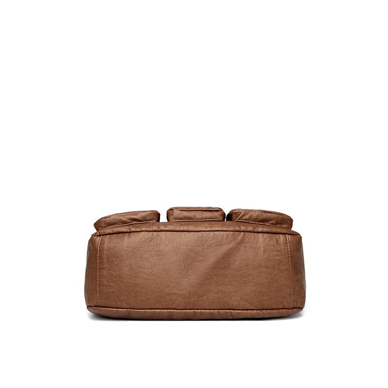 Shoulder Bag Women's Vintage Large Capacity Tote Bag Mother Bag Multi-Pocket Crossbody Bag