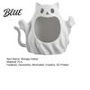 Holiday Seasonal Ornaments 3D Printed Halloween Ghost Cat Storage Holder Decorative Kitten Statue with Unique Lover Gifts Hollow Storage Candy Bowl