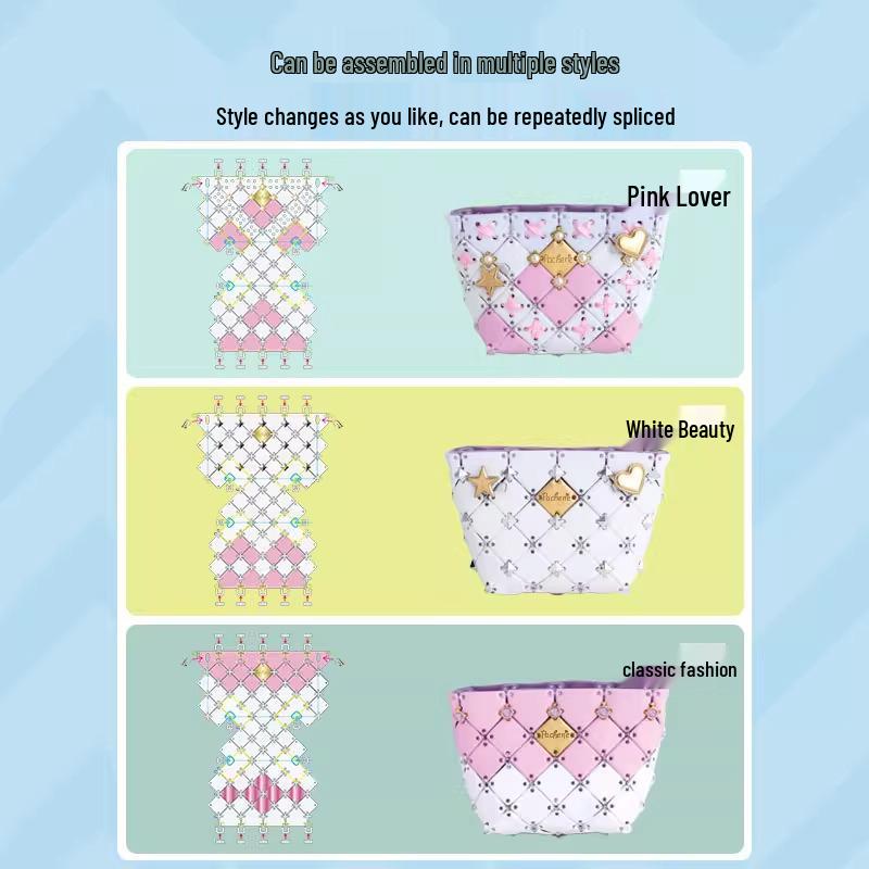 Handmade Japanese Puzzle DIY Bag for Girls (Ages 3-9) - Educational Toy & Birthday Gift