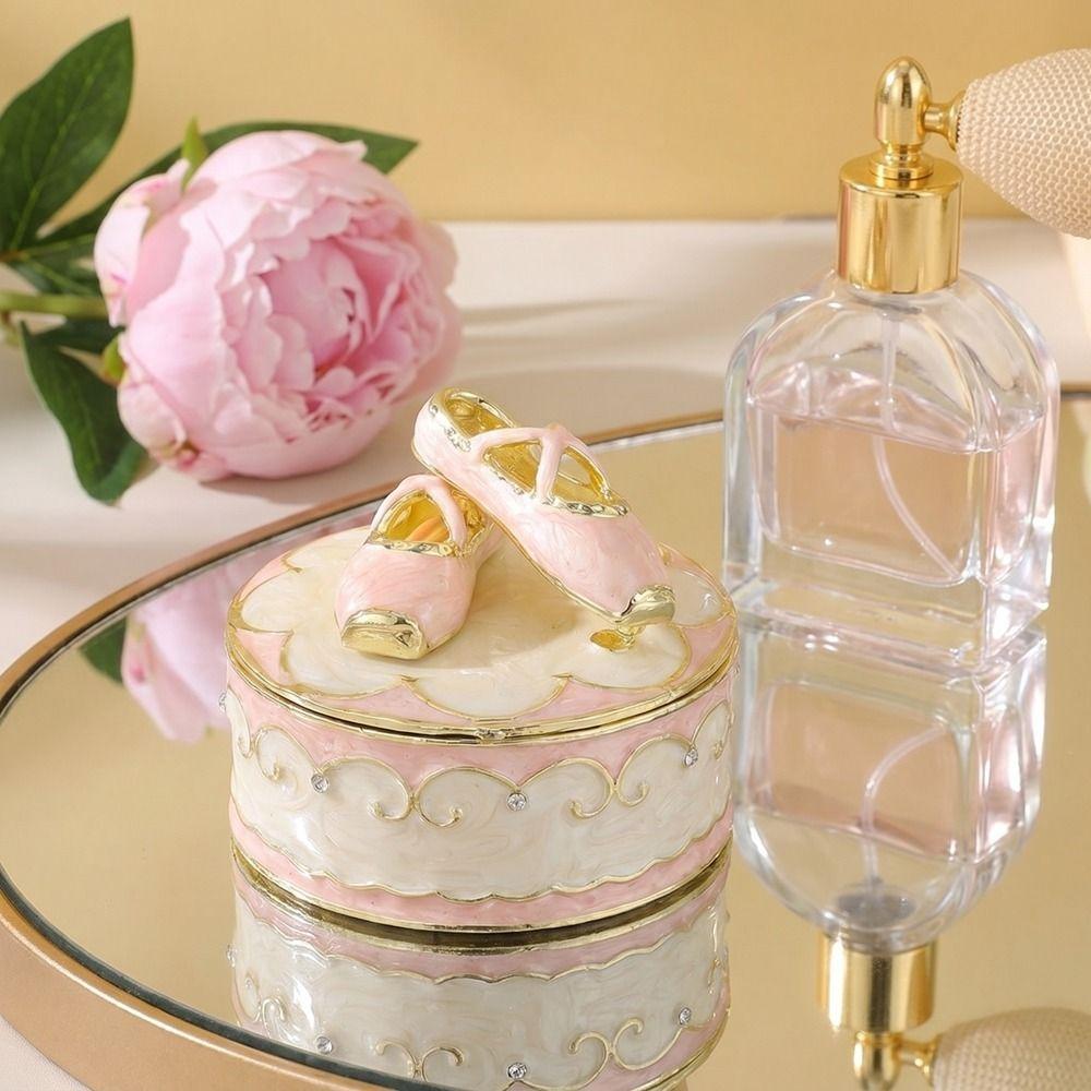 Exquisite Jewelry Storage Box Hand-painted Small Box Ballet Shoes Trinket Box  Ring Storage