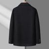 Mid-aged Men's Corduroy Stand Collar Jacket - Spring & Autumn Casual Outerwear
