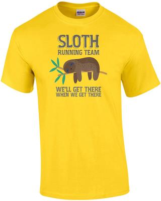 Faultier Running Team - Wir kommen an, wenn wir ankommen - lustiges Faultier T-Shirt