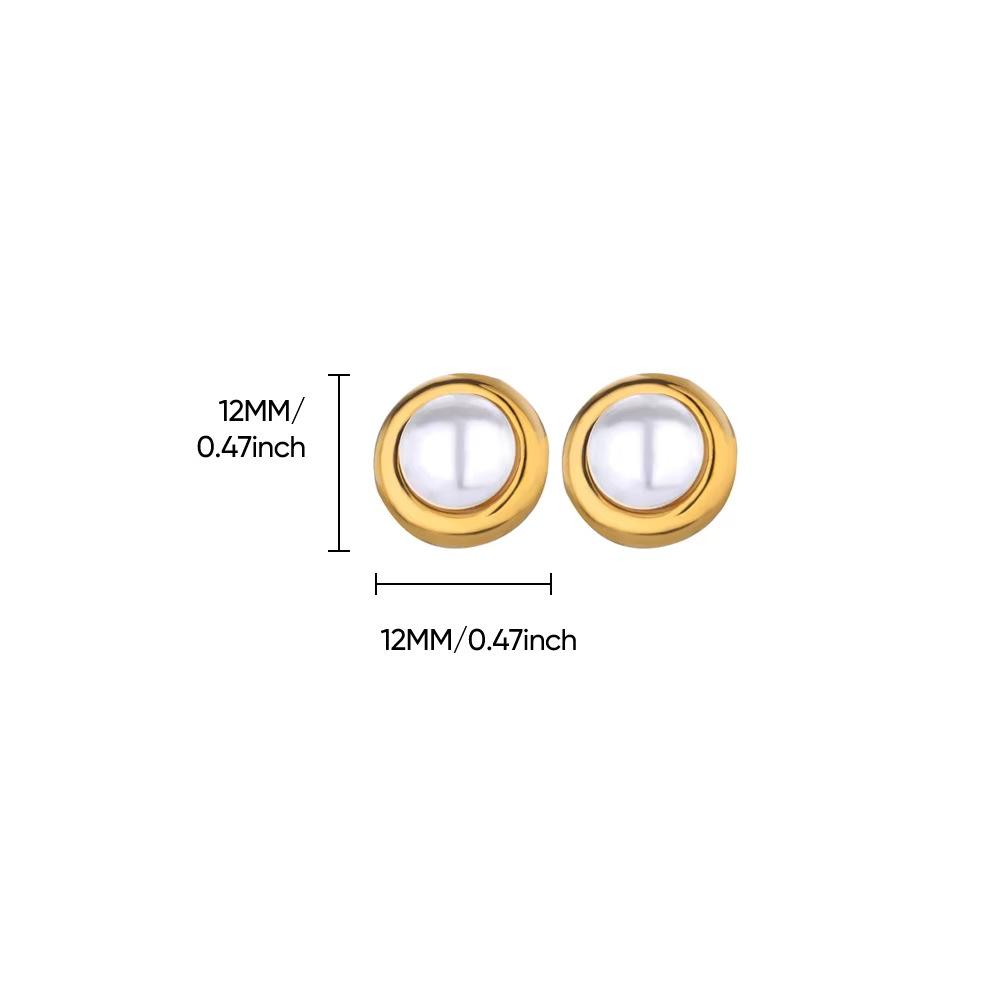 Exquisite mini fashion simple zircon pearl earrings stud earrings niche versatile design earrings women