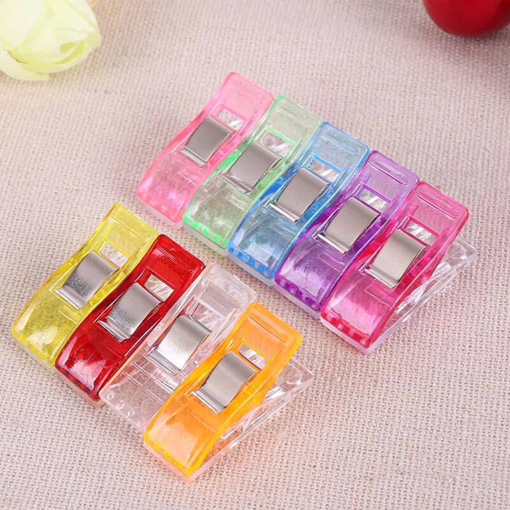 Transparent Colored Plastic Sewing Clips with Strong Edge