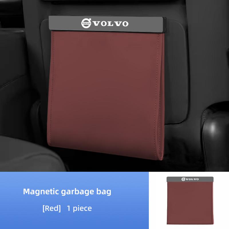 Magnetická odpadková taška na zadní stranu sedadla do interiéru auta Pro Volvo XC60 S60 V40 V50 V60 S80 S40 C30 AWD C70 S40 S60 S80 S90 T6 V