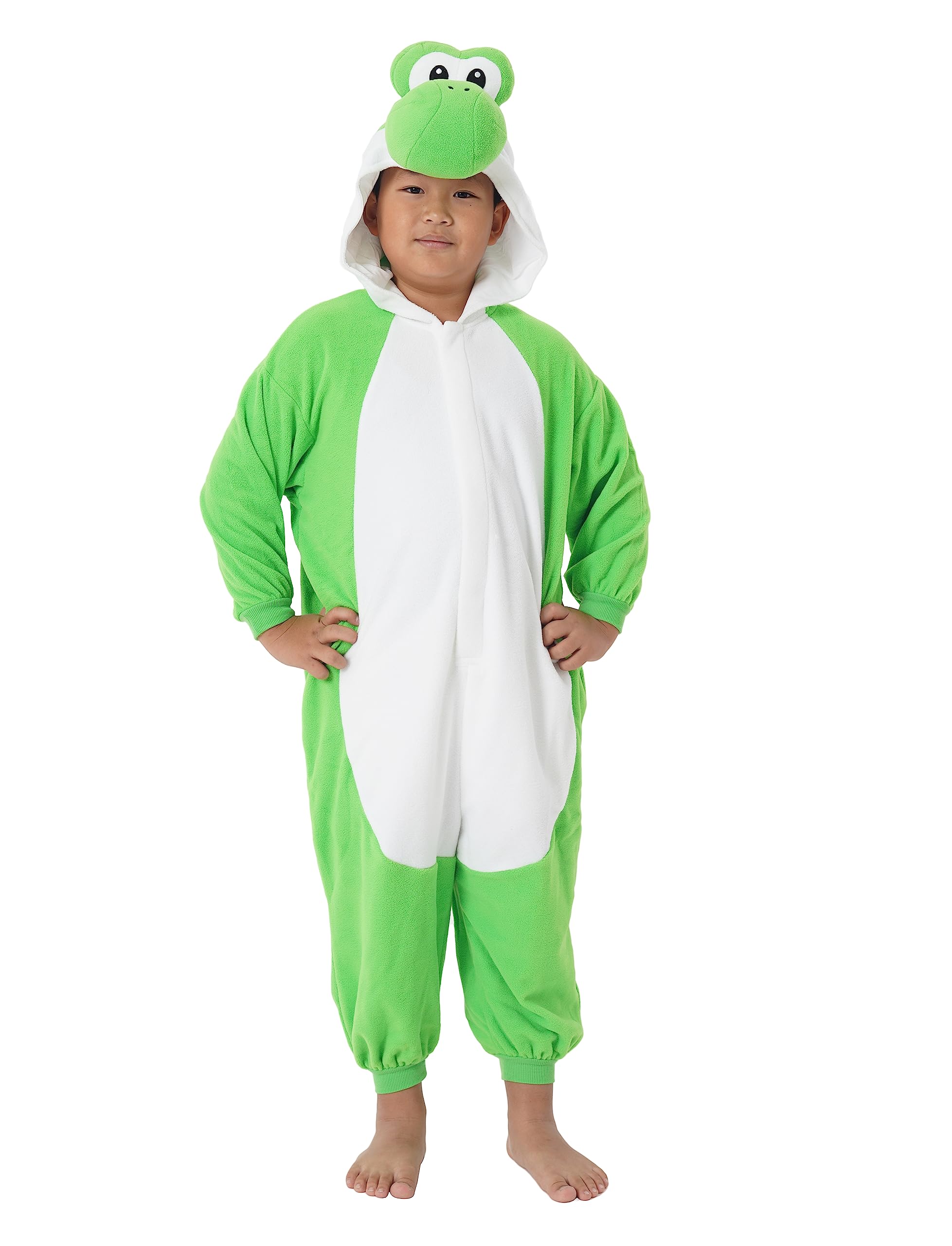 

SAZAC Super Mario Yoshi Fleece Kigurumi for Children (BAN-061H, 130cm)