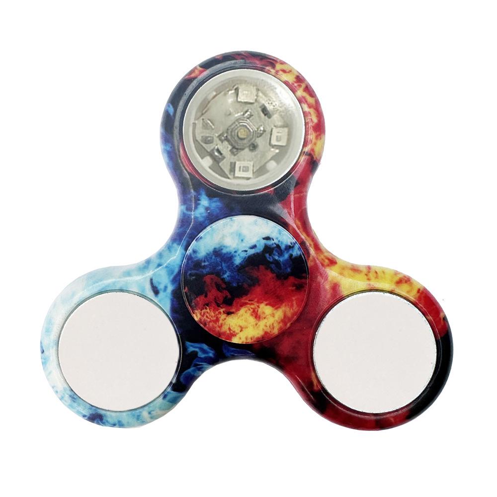Luminous Spiral Fingertip Gyroscope with Rainbow Lights - Dazzling Spin Toy