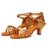 Mid Heel Women's Girls Ball Party Latin Salsa Tango High Heel Dancing Shoe Slip Dance Shoes Heeled 5CM