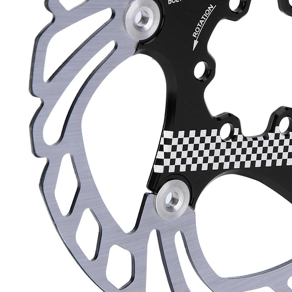 Disc Flotant Șase 160mm Disc de Frână Bicicletă de Munte Accesoriu Ciclism(Negru argintiu )