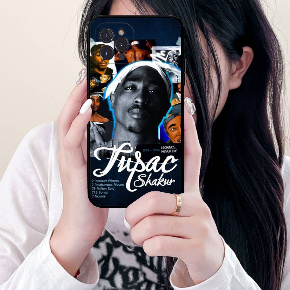 American Rapper T-Tupac S-Shakur Phone Case For Iphone 17 Air 16 15 14 13 12 11 Pro Max 16 15 14 Plus TPU Soft Case