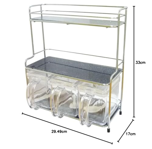 Asvel Rack-equipped Condiment Container, Wire Frame 3 "Forma