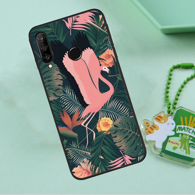 Monstera Leaves Palm Tree Flowers For Huawei Nova Y90 Y70 Y60 Y61 Y91 Y72 9 10 SE 12i 12s 11i 5T P60 Pro P20 P30 P40 Lite Case