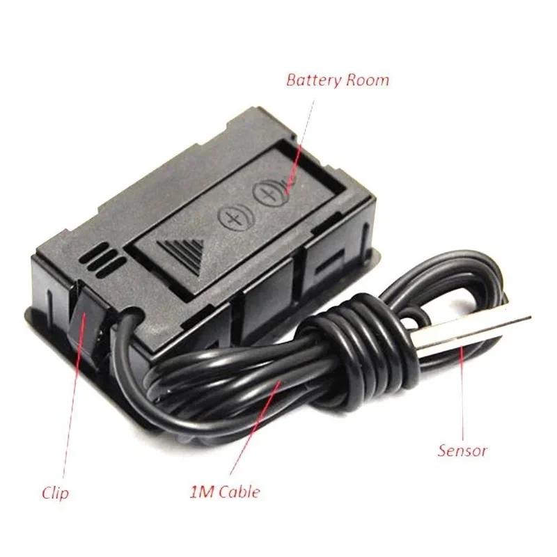 2026 Aquarium Waterproof Probe Thermometer Digital LCD Fish Tank Waterproof Thermometer Measuring Instrument Reptile NO Battery