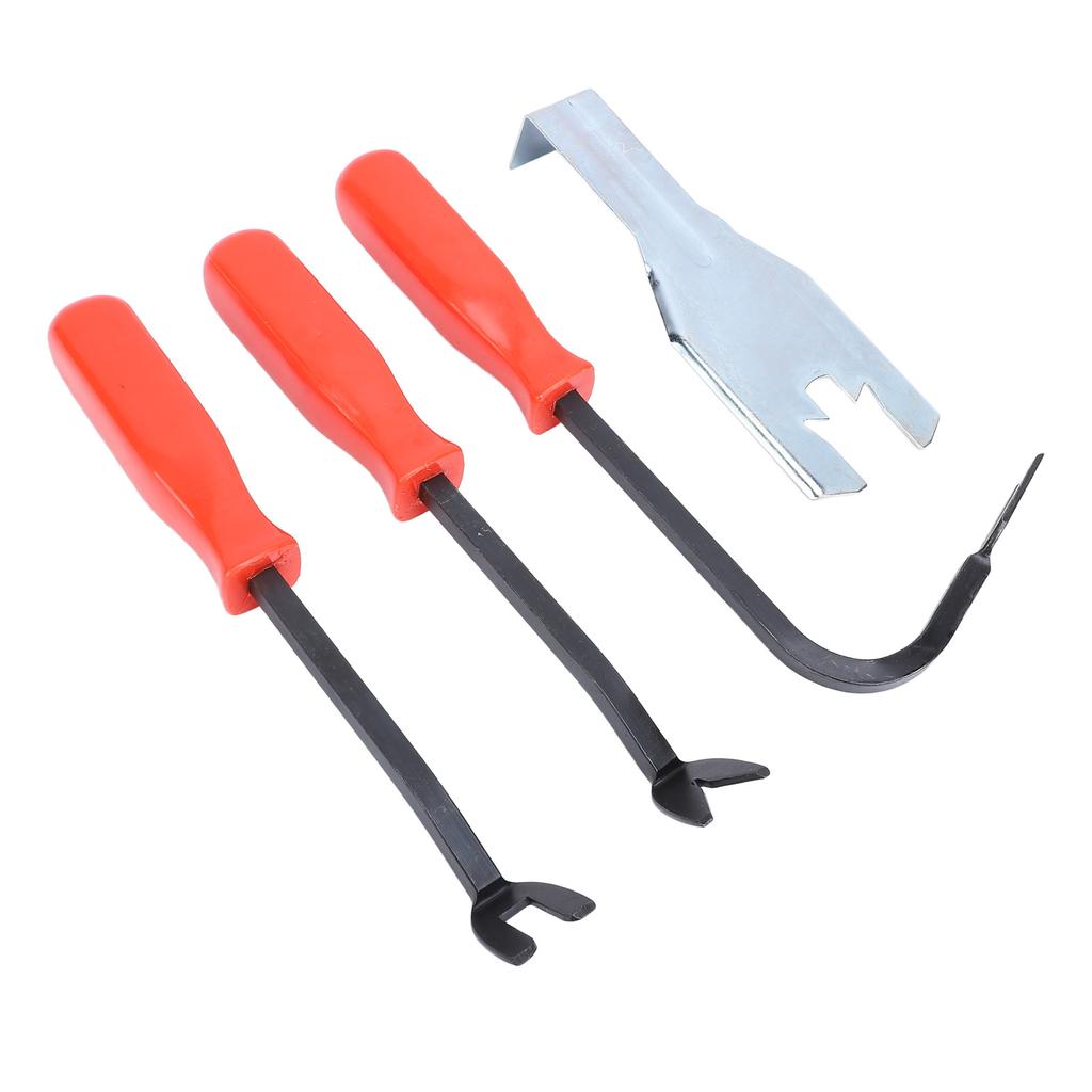 4 Pcs Car Door Panel Remover Set Metal Auto Trim Rivet Pry Disassembly Repairing Tool with Window Handle Clip Remover