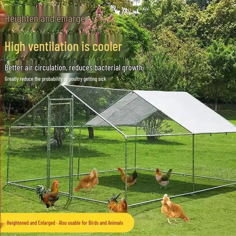 Extra Large Outdoor Rainproof Poultry Coop for Chickens, Pigeons & Peacocks