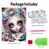 Halloween pearl painting art full pearl handmade diy home decorations fantasy colorful portrait mushroom decor