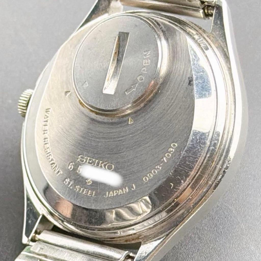 Used [Rare] 1967 Old Seiko Day-Date White Quartz Men's Watch