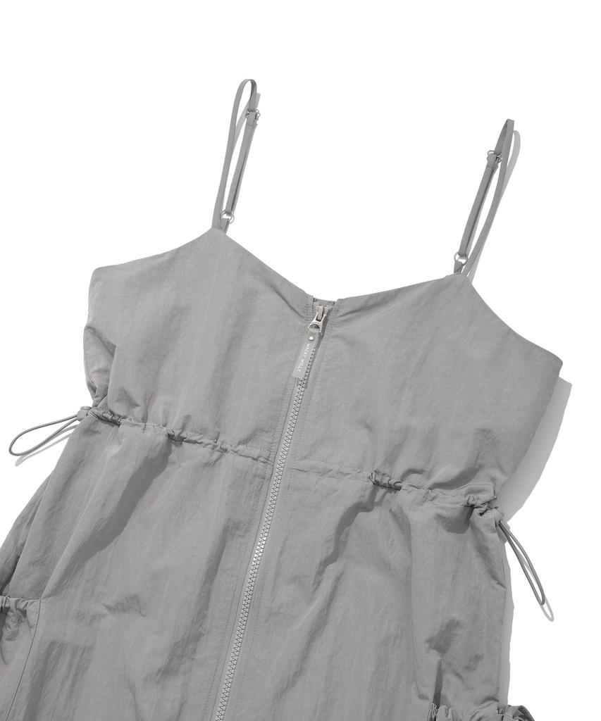 WACKY WILLY Women'S Nylon Bustier Dress Grey