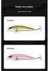 White Minnow Long Cast Lure with Suspension Beads for Night Freshwater Fishing