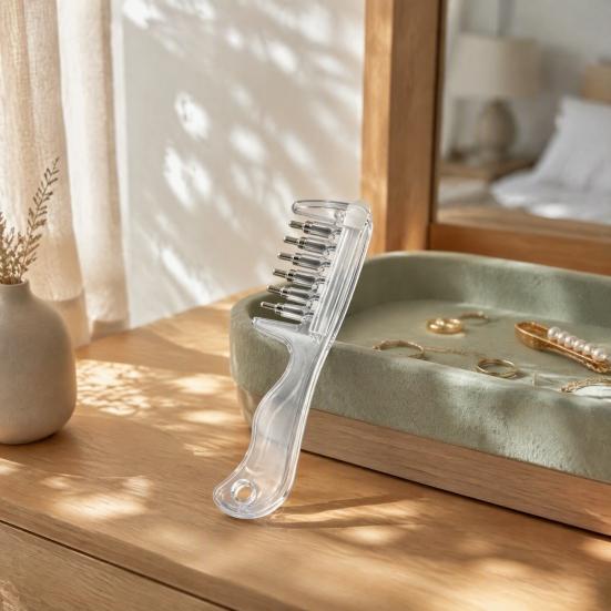Portable Scalp Oil Dispenser 1/2Pcs Refillable Hair Applicator Comb, Leak Proof Women Comb for Growth, Massaging Men