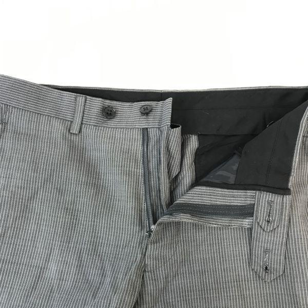 INHALE EXHALE Spring Summer Setup Single Suit Jacket Size 36 Women’s S Gray Stripe(USED)