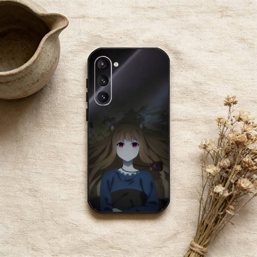 Anime R-SpiceT And B-WolfS Phone Case For Samsung Galaxy A73,A21s,A22,A31,A52,A53,A71,A41Soft Black Shell