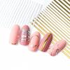 Nail Strip Half Moon Shape 3D Effect Ultra Thin Rose Gold Striping Tape Manicure Design Lines