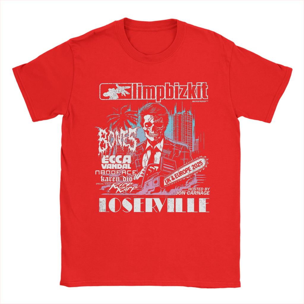 Limp Bizkit Tour 2025 T Shirts Men's  Cotton Funny T-Shirt Crewneck  Tees Short Sleeve Tops 4XL 5XL 6XL