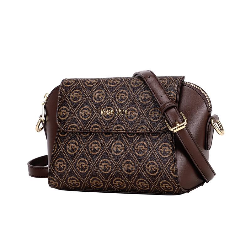 

Новая Ретро Простая Женская Сумка Через Плечо Легкая Роскошная Повседневная Сумка Кроссбоди Большой Вместимости с Принтом Букв Маленькая Квадратная Сумка