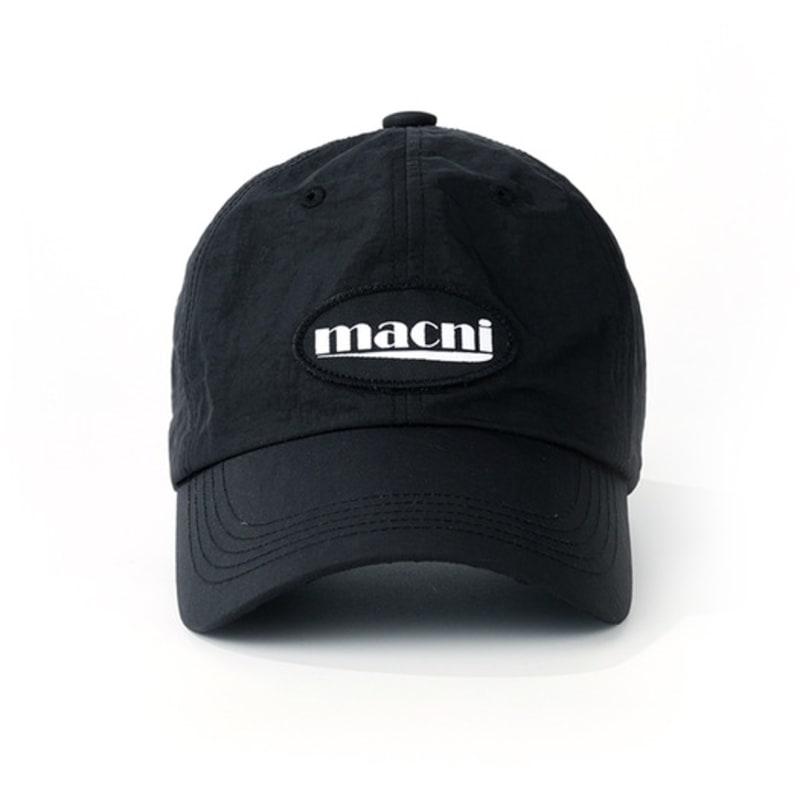 macni LOGO PATCH NYLON DEEP CAP_BLACK