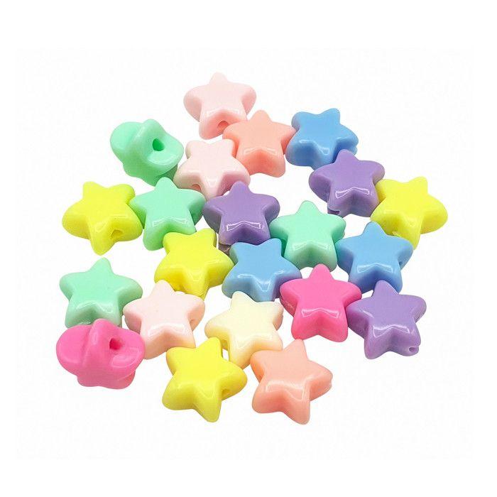 Perles étoiles pastel 1,1 x 0,6 cm 40 g