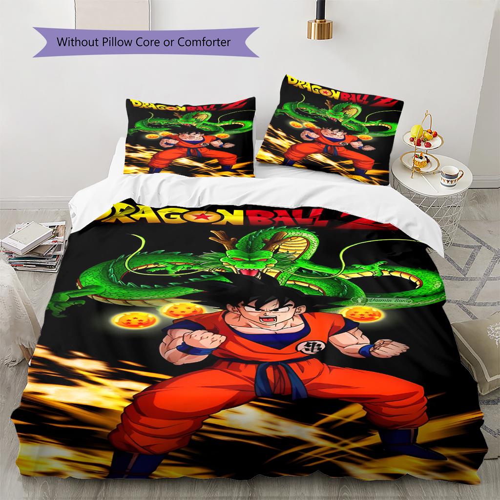 Juego de Ropa de Cama con Estampado de Dibujos Animados Colcha Funda de Colcha Funda de Almohada Decoración del Hogar Regalo de Cumpleaños (1 * funda nórdica + 2 * fundas de almohada, sin núcleo)