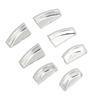 7pcs Window Lift Button Trim Sticker ABS Chrome Silver Replacement for Mercedes Benz A B C E CLA