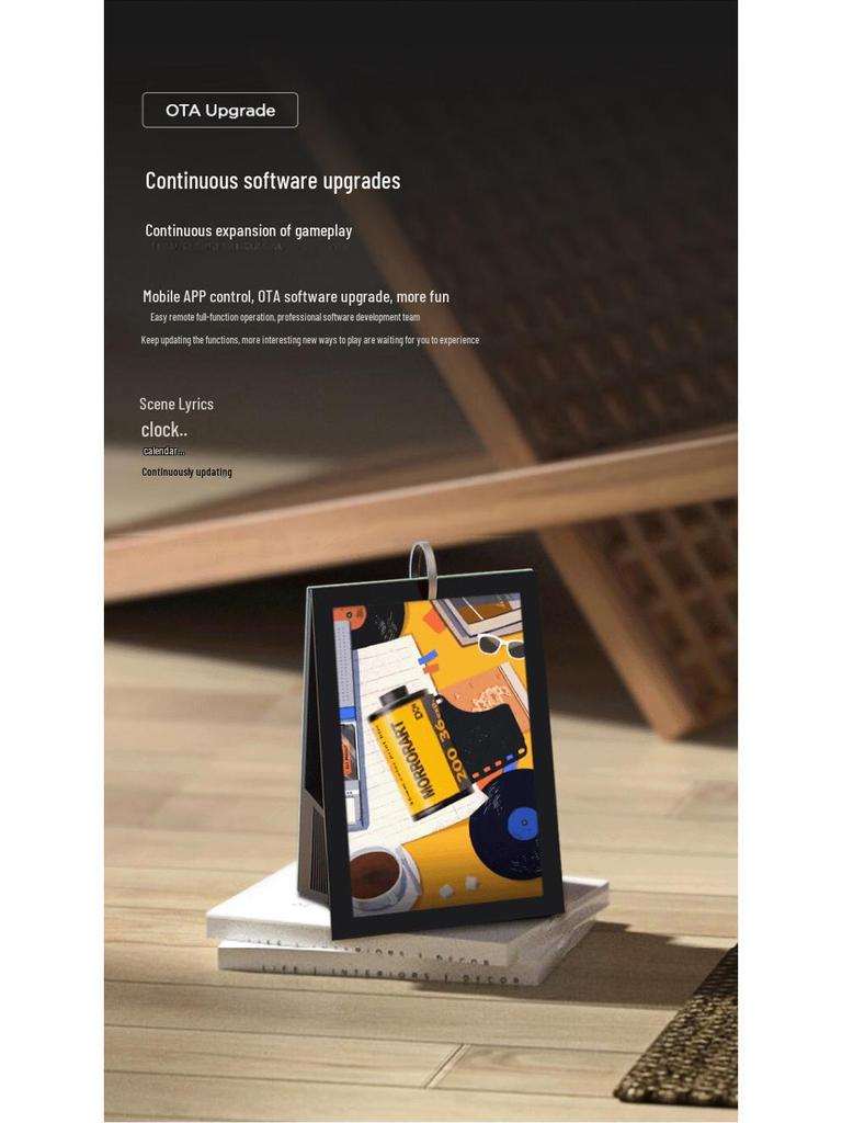 MorrorArt Y1 Smart Bluetooth Speaker & Photo Frame with Floating Lyrics and Calendar