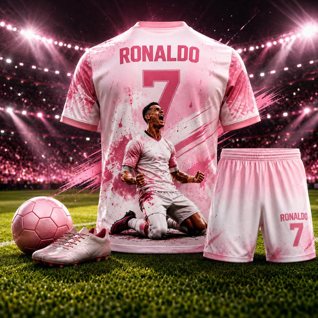 Estate# CR7 Ronaldo Numero 7 Tema Calcio Abbigliamento Bambini Maglia Pantaloncini Tuta Sportiva Due Pezzi Per Fan Abbigliamento Genitore-Figlio