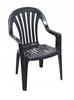 Rubin Graphite Plastic Garden Chair