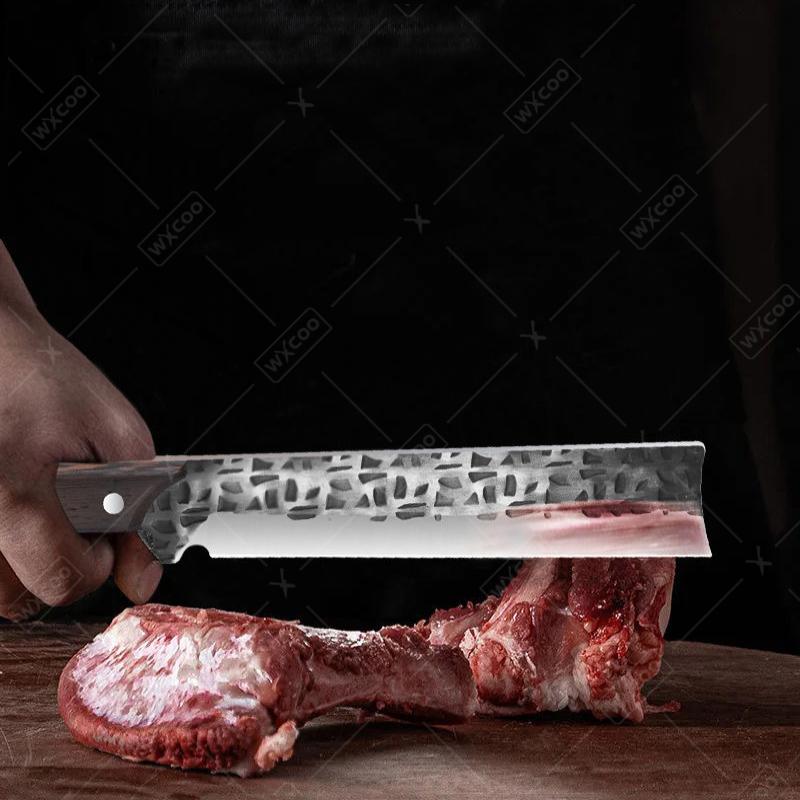 Chopping Knife Household Meat Cleaver Professional Hand Forged Multi-purpose Kitchen Knife Cutting Chicken Duck Fish Sharp Knife
