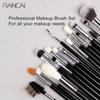 Professional 40Pcs Makeup Brushes Set Soft Synthetic Bristle Powder Blending Contour Eyebrow Eyeshadow Fan Foundation Brush