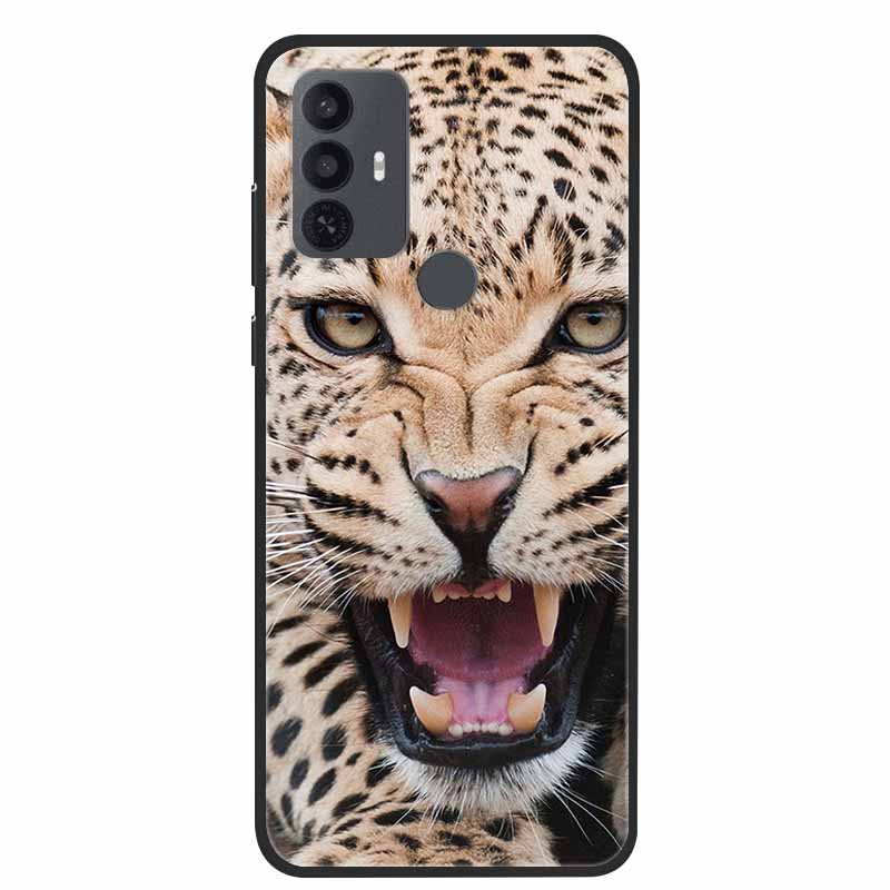 For TCL 30 SE Case Luxury Soft Silicone Protective Animals Phone Cover for TCL 305 306 Case 30SE TPU Funda for TCL30SE Cartoon