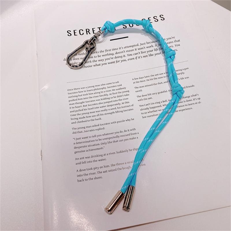 Pack of 4 Rope Key Rings Stylish Rope Keychain Fashionable Key Adornment Key Holder Key Clip Suitable for Daily Use