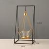 Geometric Free Swinging Votive Candle Holder Decorative Modern Hanging Lantern Tabletop Centerpiece