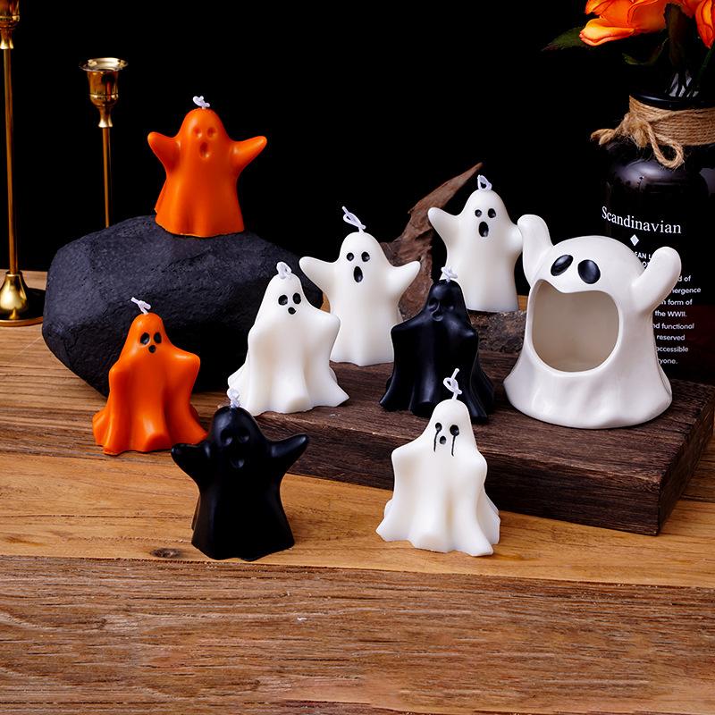 Manufacturer's Best-Selling Handmade DIY Ghost Halloween Scented Candles for Instagram Photo Props Holiday Gifts Shipped Behalf