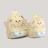 Bib bear backpack Japanese new cute creative cartoon casual student schoolbag sweet cool soft girl backpack female