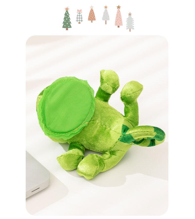 Trendy One-Shoulder Lizard Plush Toy Matching Party Outfit