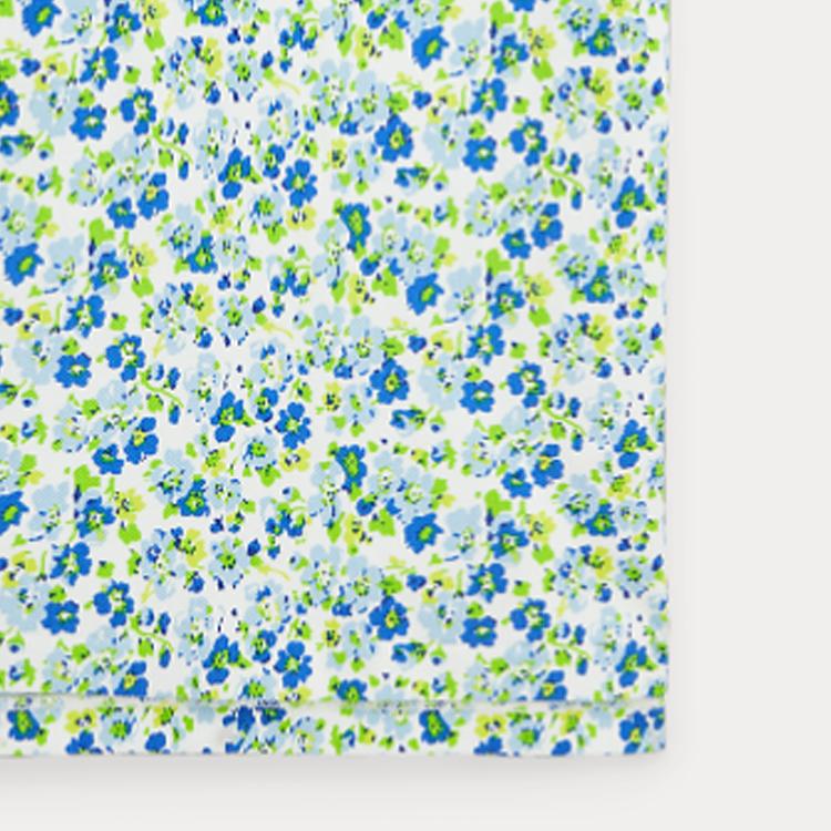 Polo Ralph Lauren Polo Shirt Ss24 Floral Print Button Short Sleeve Green Kids tops CWPOKNIG802047-999