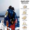 Rainbow Bing Friends Singing Flannel Blanket, Soft Polyester, Modern Design, All-Season for Camping, Travel, Gifts for holidays or birthdays