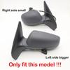 Car Decoration Door Mirror Cover For LHD VW Golf 4 MK4 1998 1999 2000 2001 2002 Carbon Fiber Glossy Black Rearview Accessories
